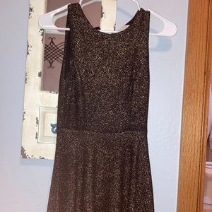 Black gold dress